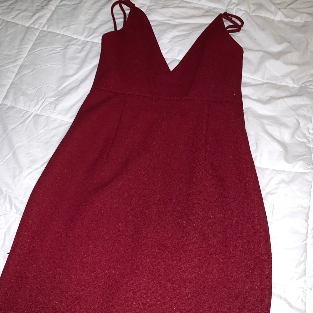 V neck dress